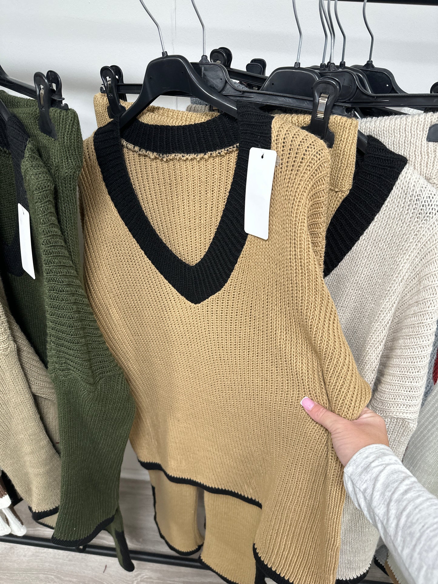 Sandy stripe edge set